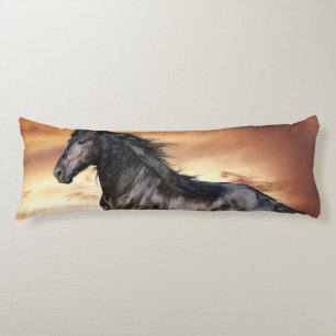 Beautiful Black Horse Body Cushion