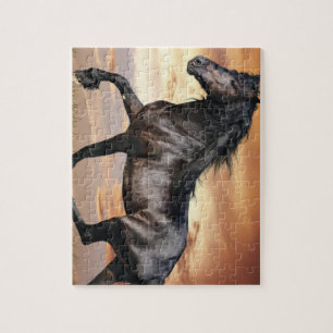 Beautiful Black Horse Jigsaw Puzzle