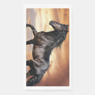 Beautiful Black Horse Napkin