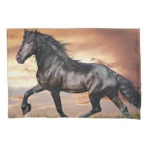 Beautiful Black Horse Pillowcase