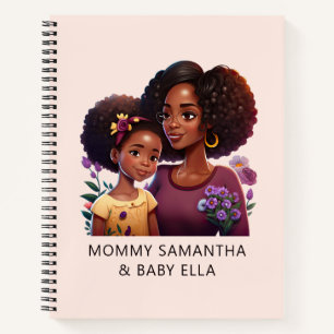 Beautiful Black Mum and Daughter (12) Notebook