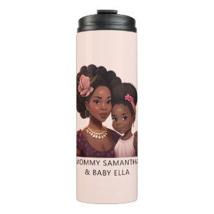 Beautiful Black Mum and Daughter (14) Thermal Tumbler