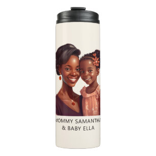 Beautiful Black Mum and Daughter (19) Thermal Tumbler