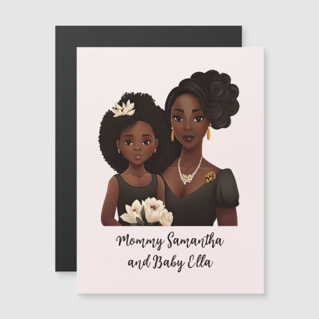 Beautiful Black Mum and Daughter (23) (Front/Back)