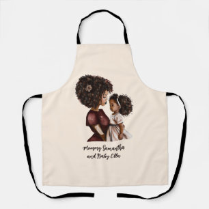 Beautiful Black Mum and Daughter (26) Apron