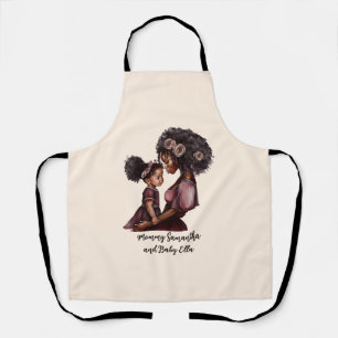 Beautiful Black Mum and Daughter (28) Apron