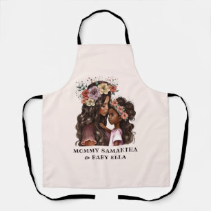 Beautiful Black Mum and Daughter (2) Apron