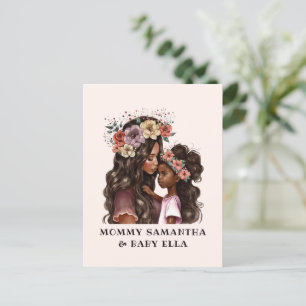 Beautiful Black Mum and Daughter (2) Postcard