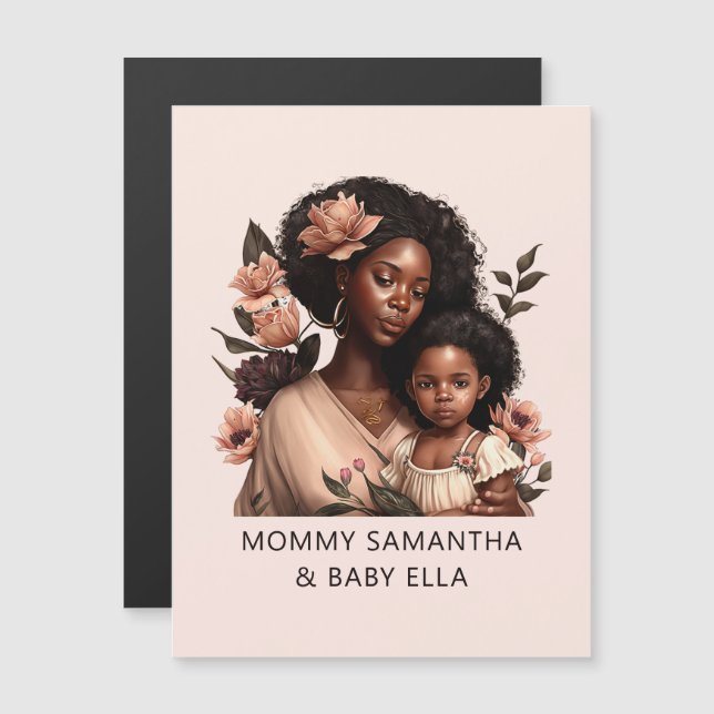 Beautiful Black Mum and Daughter (9) (Front/Back)