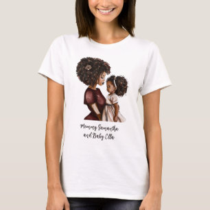 Beautiful Black Mum and Daughter T-Shirt
