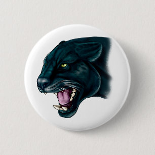 Beautiful Black Panther 6 Cm Round Badge