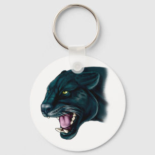 Beautiful Black Panther Key Ring