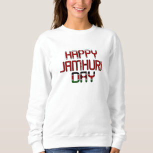 Beautiful Black Red Green Casual Kenya Jamhuri Day Sweatshirt