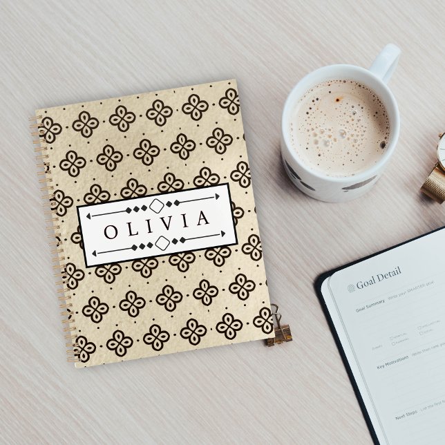 Beautiful Black & White Patterns Custom Name  Planner (Creator Uploaded)