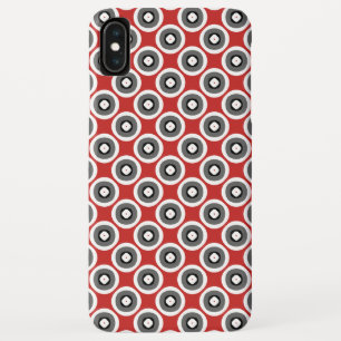 Beautiful Black White Red Pattern iPhone XS Max Case