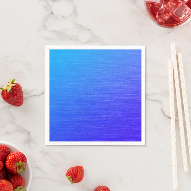 Beautiful Blended Blue Napkin (Insitu)