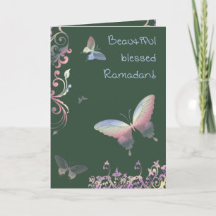 Beautiful blessed Ramadan - Greetings Card