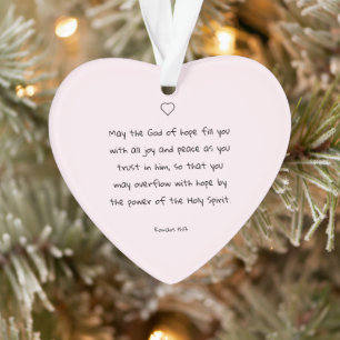 Beautiful Blessing Bible Verse Christmas Gift Ornament