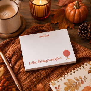 Beautiful Blessings Fall Inspired  Post-it Notes