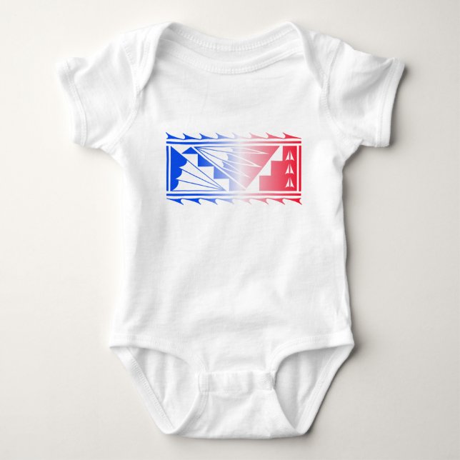 Beautiful Blessings - Red/Blue -  Baby Bodysuit (Front)