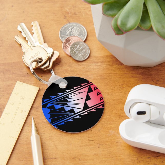 Beautiful Blessings - Red/Blue -  Key Ring (Desk)