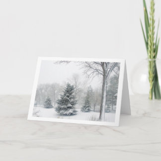 Beautiful Blizzard Holiday Card