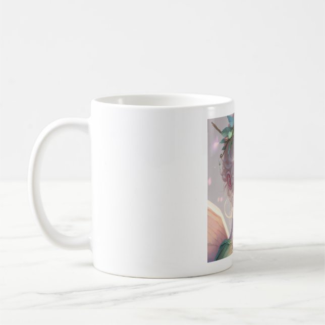 Beautiful blonde Fairy girl. Coffee Mug (Left)