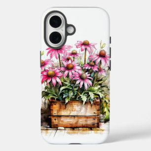 Beautiful Blooming Aster Flowers iPhone 16 Case