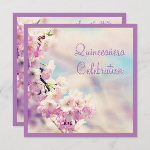 Beautiful Blossom Quinceañera Birthday Invitation