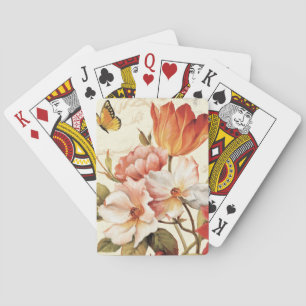 Beautiful Blossoms Playing Cards