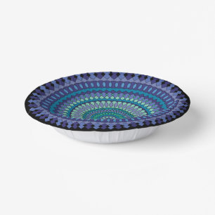 Beautiful Blue and Green Party Paper Bowls Plate