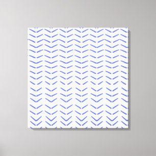 beautiful blue and white design canvas print