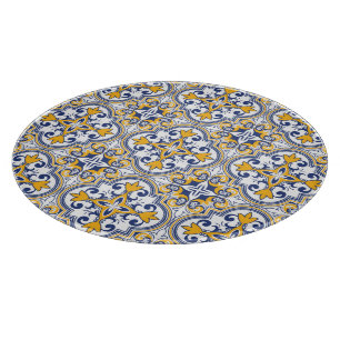 💙💛 Beautiful blue and yellow Azulejos 9 Cutting  Cutting Board