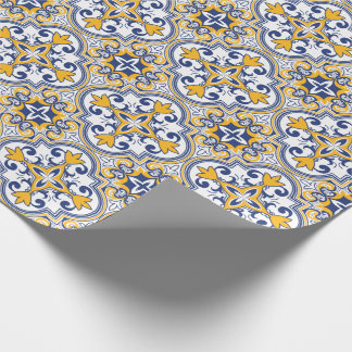 💙💛 Beautiful blue and yellow Azulejos 9, Wrapping Paper