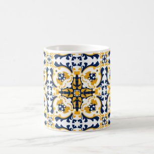 💙💛 Beautiful blue and yellow Azulejos Coffee Mug