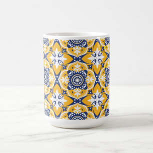 💙🤍💛 Beautiful blue and yellow Azulejos Coffee Mug