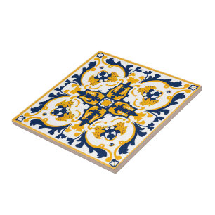 💙💛 Beautiful blue and yellow Azulejos  Tile