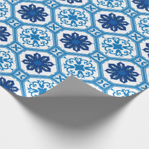 💙 Beautiful blue Azulejos I   Wrapping Paper