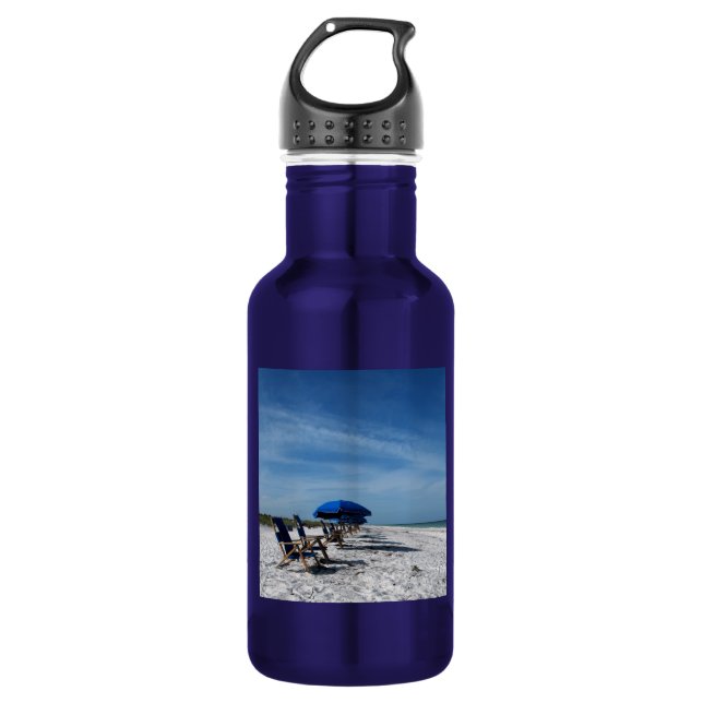 Beautiful Blue Beach Bottle (Front)