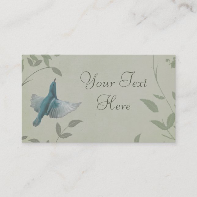 Beautiful Blue Bird Business Card (Front)