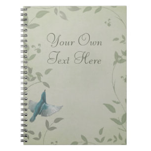 Beautiful Blue Bird Notebook