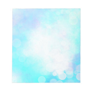 Beautiful Blue Bokeh   Notepad
