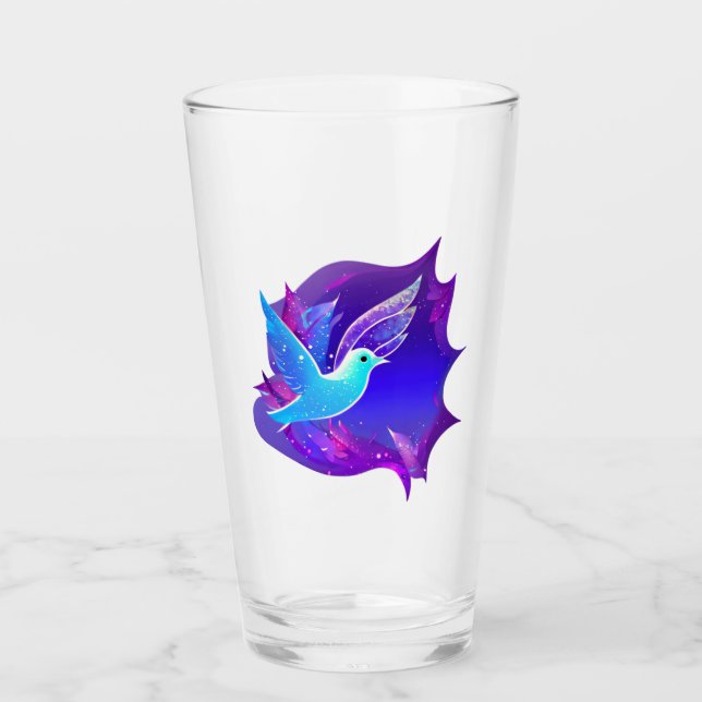 Beautiful Blue Dove Graphic  Glass (Front)