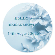 Beautiful Blue Floral Bridal Shower