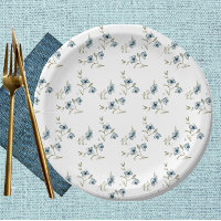 Beautiful Blue Floral French Elegance