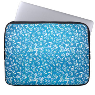 Beautiful Blue Geometric Pattern Laptop Sleeve