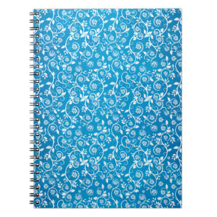 Beautiful Blue Geometric Pattern Notebook