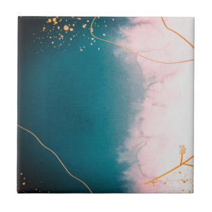 Beautiful blue gold home tiles