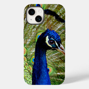 Beautiful Blue Green Peacock Bird Pretty Case-Mate iPhone 14 Case
