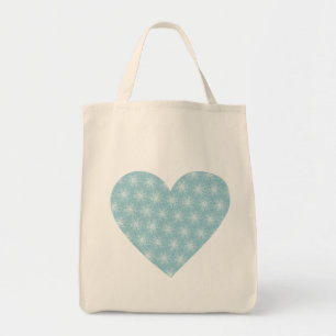 Beautiful Blue Heart Tote Bag